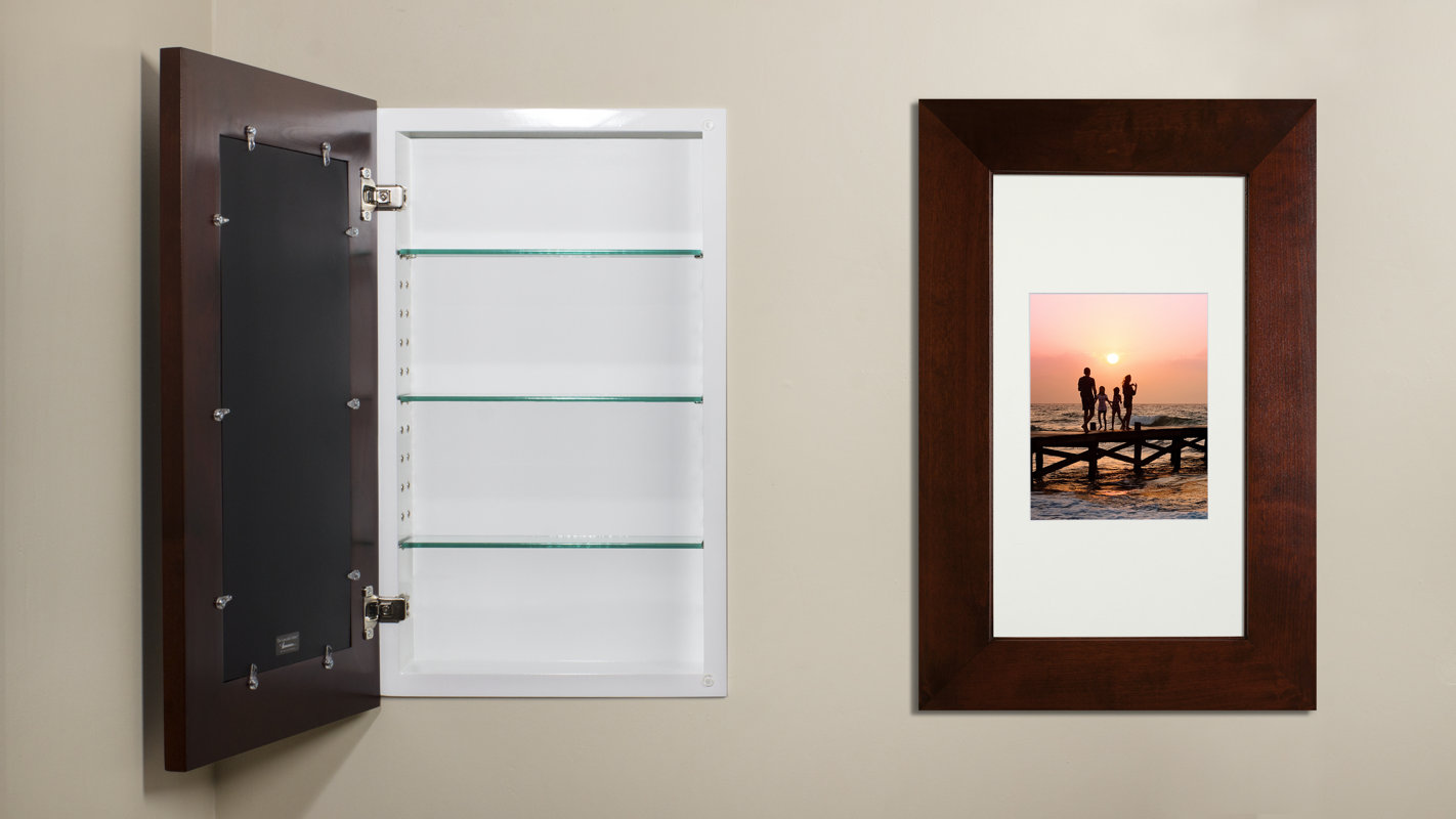 Concealed 14x24 Concealed Recessed Picture Frame Medicine
